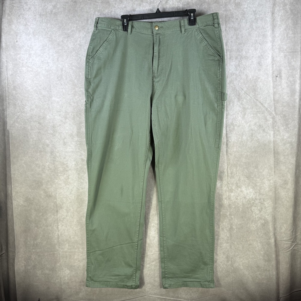 Lost Jeans Mens 38 Green Carpenter Cargo‎ Straight Leg Cotton Stretch Casual